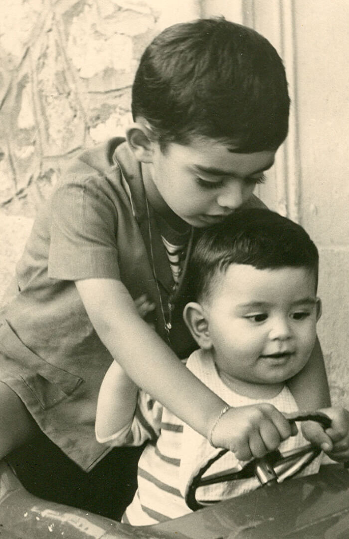 Enjoying the sea together
